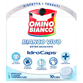 Таблетки для удаления пятен Omino Bianco Idro Caps White Vivo  240 г (10 штук)